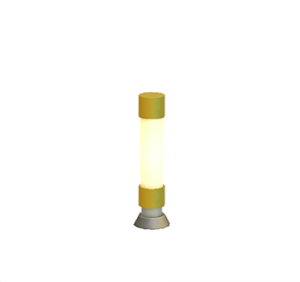 Yellow Wireless power-transmitter switch post