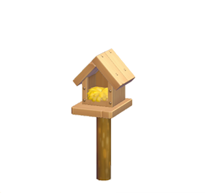 None Wooden birdhouse