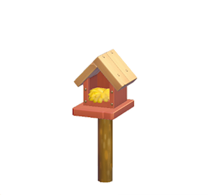 Red Wooden birdhouse