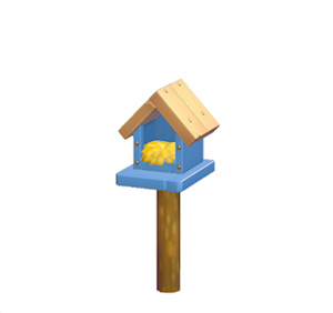 Blue Wooden birdhouse