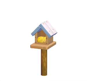 Cyan Wooden birdhouse