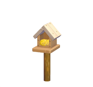 Beige Wooden birdhouse