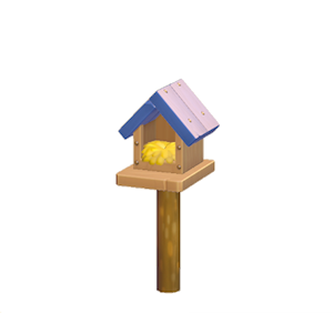 Navy Wooden birdhouse