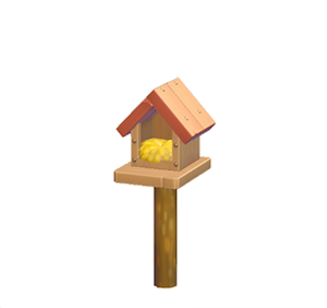 Red Wooden birdhouse