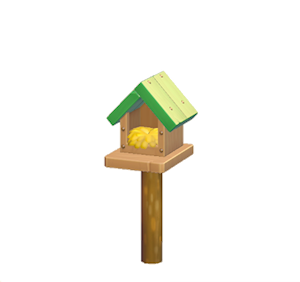 Green Wooden birdhouse