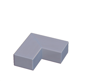 Cyan Wooden border (corner)