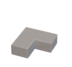 Gray Wooden border (corner)