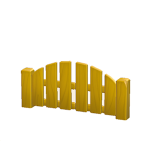 Yellow Wooden gate