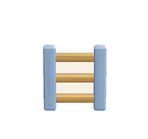 Cyan Wooden ladder