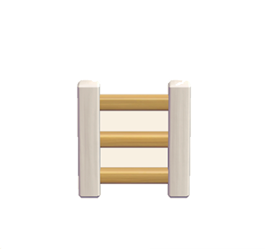 White Wooden ladder