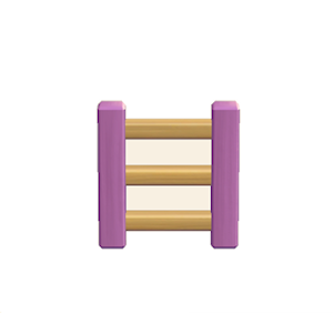 Purple Wooden ladder