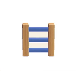 Navy Wooden ladder