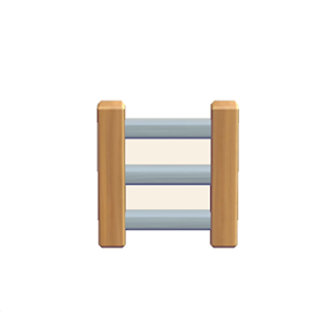 Gray Wooden ladder