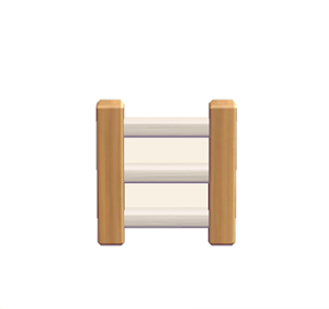 White Wooden ladder