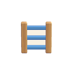 Blue Wooden ladder