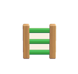 Green Wooden ladder