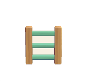 Aquamarine Wooden ladder