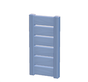 Cyan Wooden partition