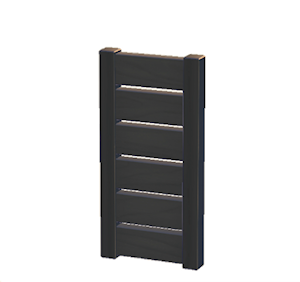 Black Wooden partition