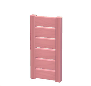 Pink Wooden partition
