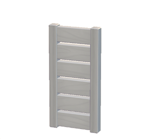 White Wooden partition