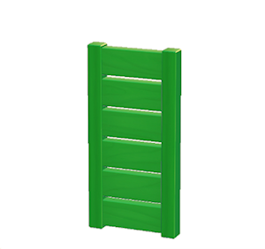 Green Wooden partition