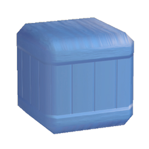 Blue Wooden pillar (lower)