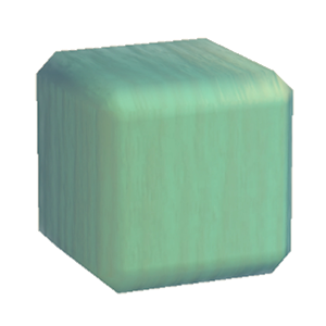 Aquamarine Wooden pillar (middle)