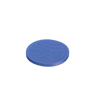 Navy Wooden plate
