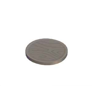 Black Wooden plate