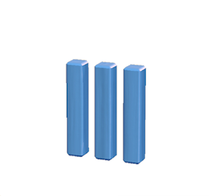 Blue Wooden posts