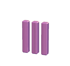 Purple Wooden posts