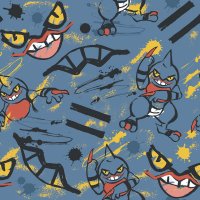 Toxicroak Pokémon Shirt Pattern