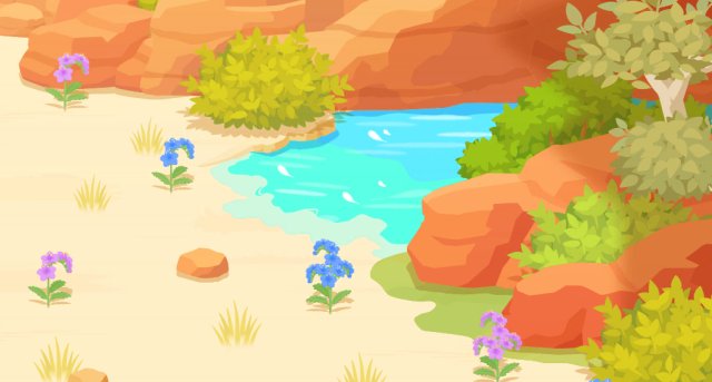 Amber Canyon in Pokémon Sleep