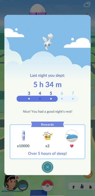 Pokmon GO - Rewards for Sleep Data