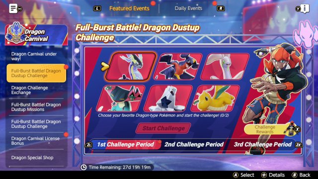 Ranked Battle May 16th - June 12th 2024<br />Weekly Reset - Select different Pokémon Image