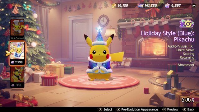 Pikachu - Holiday Style (Blue)