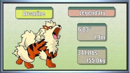 legendary pokemon arcanine