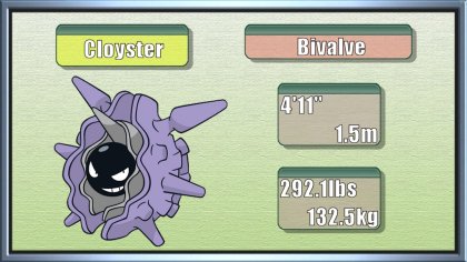cloyster and onix