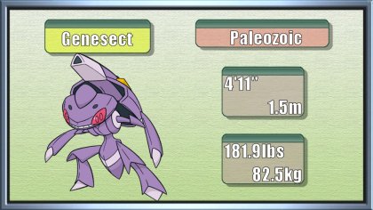 Genesect type, strengths, weaknesses, evolutions, moves, and stats