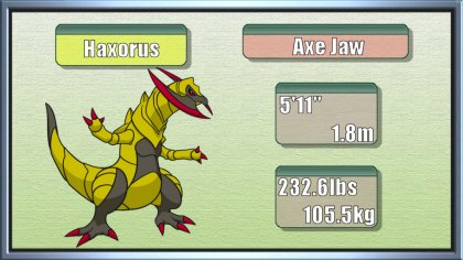 Haxorus Pokemon Go Shiny