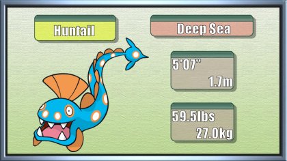 Huntail  Pokédex