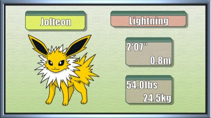 Jolteon - Evolutions, Location, and Learnset