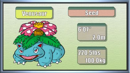 pokemon leaf green venusaur moves