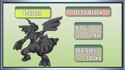 CMGee on X: Zekrom and Reshiram split right down the middle. Shiny and  normal variants.  / X