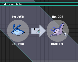 Evoluzione dei pokemon mantine