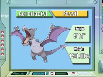 Aerodactyl, Animated Character Database