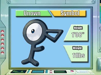 Checklist Unown - HeartGold & SoulSilver