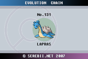 Pokemon 8131 Mega Lapras Pokedex: Evolution, Moves, Location, Stats