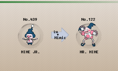 Mr Mime Evolution Chart